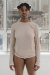 BASERANGE Classic Bamboo Fiber Bamboo Cotton Long Sleeve T-Shirt Series Collection Round Neck Bottoming Shirt France BAS-TOLS-BL-000-HAPTIC